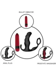 Armony - Vibratore Anale Prostata Knight E Telecomando Anello Nero - ARMONY ANAL - Vibratori Anali | erosidea.com