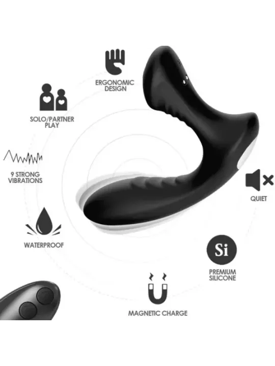 Armony - Vibratore Storm Prostata Anale E Telecomando Plug Nero - ARMONY ANAL - Vibratori Anali | erosidea.com
