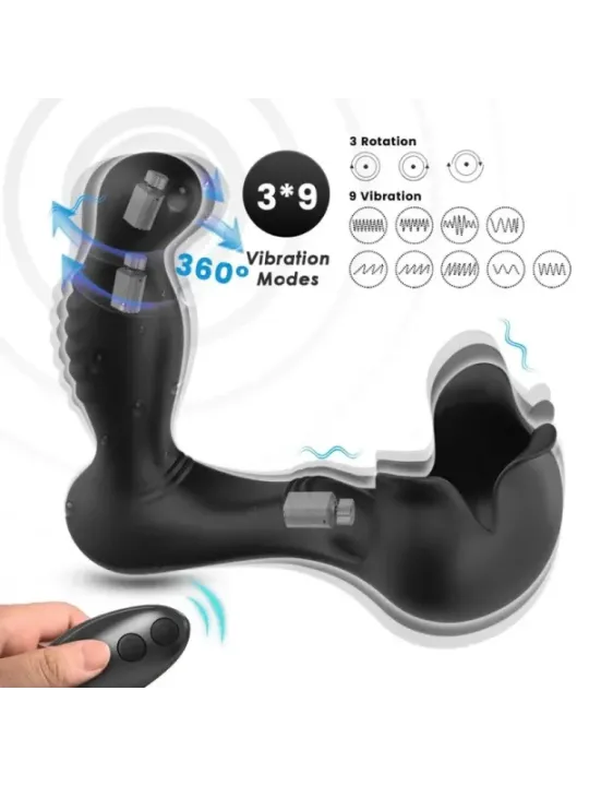 Armony - Vibratore Surround Anale E Stimolatore Testicolo Telecomando Nero - ARMONY FOR HIM - Vibratori Anali | erosidea.com