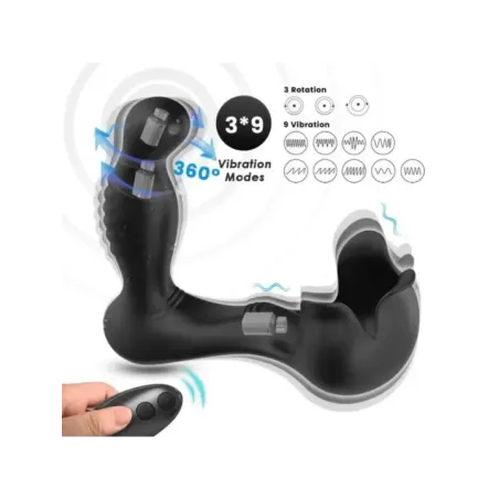 Armony - Vibratore Surround Anale E Stimolatore Testicolo Telecomando Nero - ARMONY FOR HIM - Vibratori Anali | erosidea.com