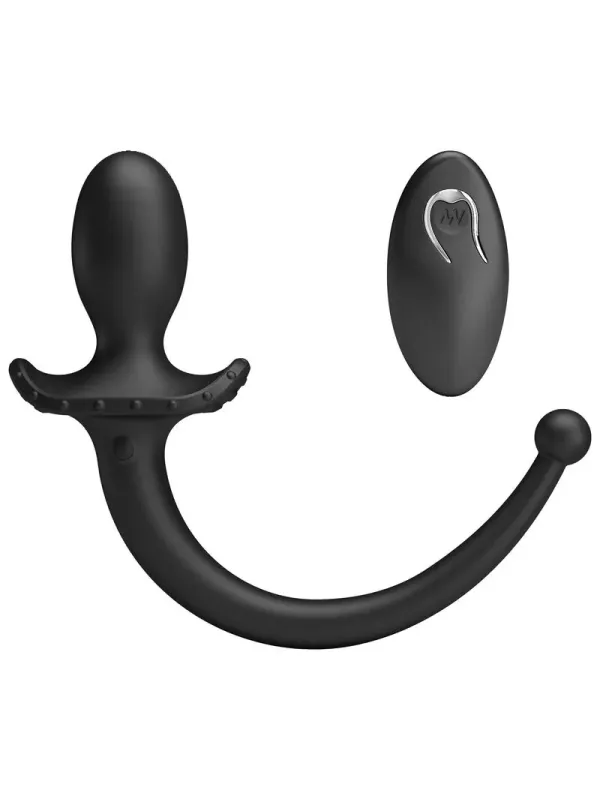 Mr Play - Vibratore Anale E Perineo Con Telecomando Wireless Nero - MR PLAY - Vibratori Anali | erosidea.com