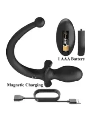 Mr Play - Vibratore Anale E Perineo Con Telecomando Wireless Nero - MR PLAY - Vibratori Anali | erosidea.com