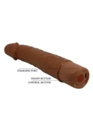 Pretty Love - Leonardo Vibratore Realistico 20 Cm 4 Cm Marrone - DILDOS - Vibratori Anali | erosidea.com