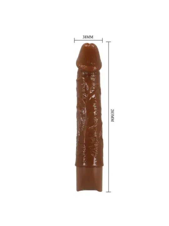 Pretty Love - Leonardo Vibratore Realistico 20 Cm 4 Cm Marrone - DILDOS - Vibratori Anali | erosidea.com