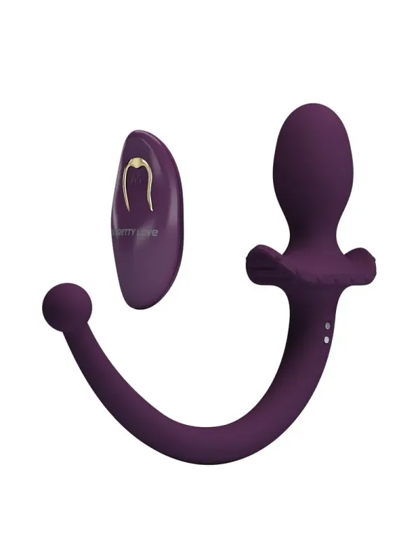 Pretty Love - Lioea Vibrante Anale Con Coda 12 Funzioni Telecomando Viola - ANAL TOYS - Vibratori Anali | erosidea.com