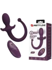 Pretty Love - Lioea Vibrante Anale Con Coda 12 Funzioni Telecomando Viola - ANAL TOYS - Vibratori Anali | erosidea.com