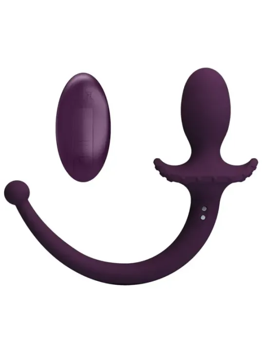 Pretty Love - Lioea Vibrante Anale Con Coda 12 Funzioni Telecomando Viola - ANAL TOYS - Vibratori Anali | erosidea.com