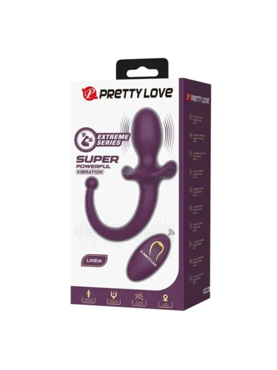 Pretty Love - Lioea Vibrante Anale Con Coda 12 Funzioni Telecomando Viola - ANAL TOYS - Vibratori Anali | erosidea.com