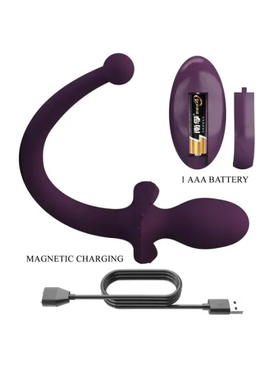 Pretty Love - Lioea Vibrante Anale Con Coda 12 Funzioni Telecomando Viola - ANAL TOYS - Vibratori Anali | erosidea.com