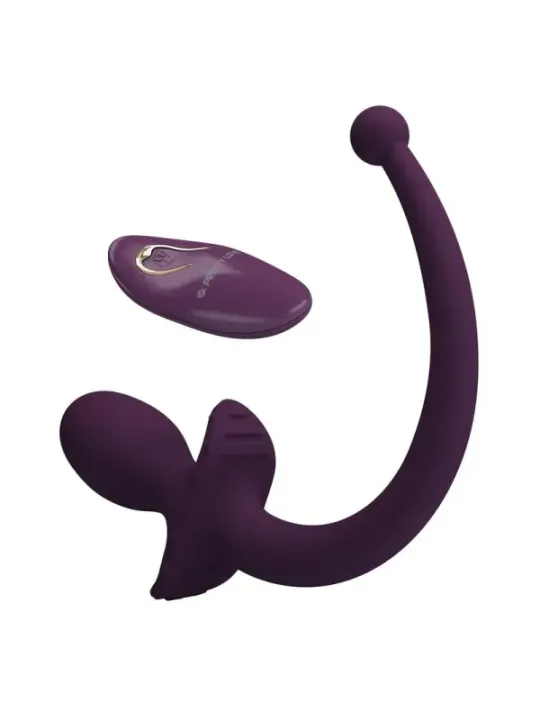 Pretty Love - Lioea Vibrante Anale Con Coda 12 Funzioni Telecomando Viola - ANAL TOYS - Vibratori Anali | erosidea.com