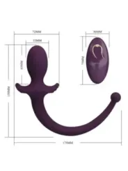 Pretty Love - Lioea Vibrante Anale Con Coda 12 Funzioni Telecomando Viola - ANAL TOYS - Vibratori Anali | erosidea.com