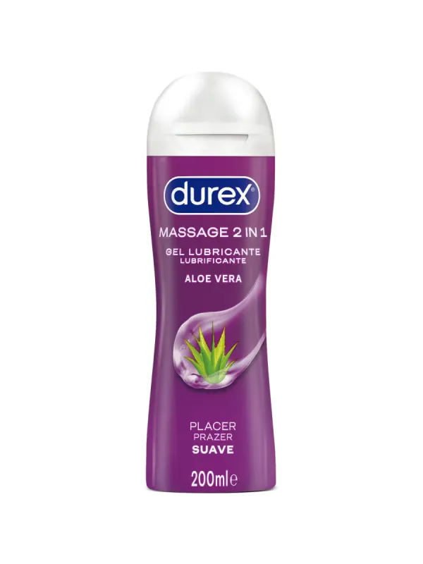 Durex - Gel Lubrificante Da Massaggio Soft Aloe Vera 200 ml - DUREX LUBES - Aromatizzati e Commestibili | erosidea.com