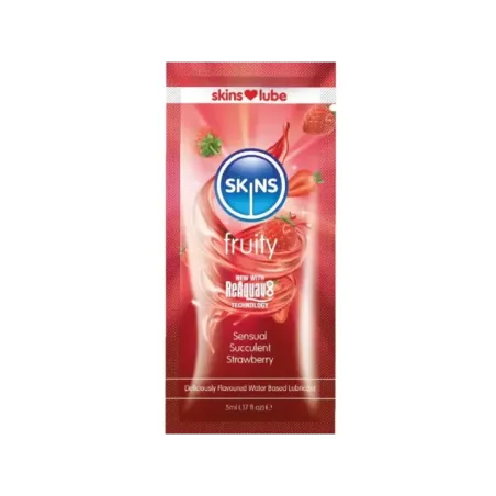 Skins - Lubrificante Fruttato A Base D'acqua Fragola Monodose 5 Ml - SKINS - Monodose e Pocket | erosidea.com