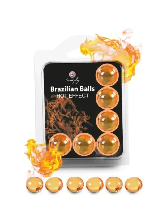 Secretplay - Set 6 Palline Brasiliane Effetto Calore - SECRETPLAY COSMETIC - Ovetti Palline Sfere | erosidea.com