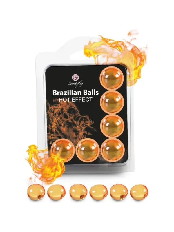 Secretplay - Set 6 Palline Brasiliane Effetto Calore - SECRETPLAY COSMETIC - Ovetti Palline Sfere | erosidea.com