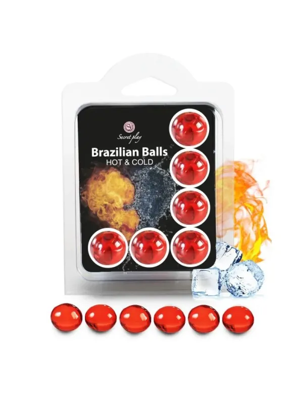 Secretplay - Set 6 Palline Brasiliane Effetto Caldo E Freddo - SECRETPLAY COSMETIC - Ovetti Palline Sfere | erosidea.com