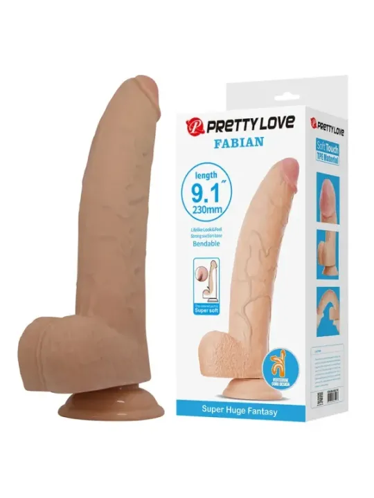 Pretty Love - Fabian Dildo Flessibile Con Ventosa - DILDOS - Dildo | erosidea.com