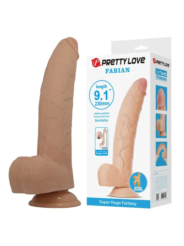 Pretty Love - Fabian Dildo Flessibile Con Ventosa - DILDOS - Dildo | erosidea.com
