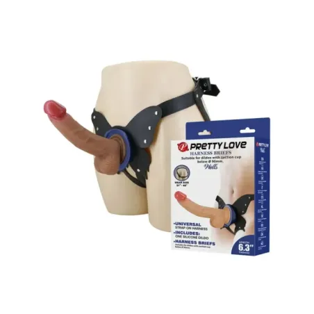 Pretty Love - Imbracatura Strap-On Yeti Con Dildo A Ventosa - HARNESS COLLECTION - Dildo | erosidea.com
