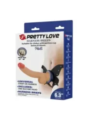 Pretty Love - Imbracatura Strap-On Yeti Con Dildo A Ventosa - HARNESS COLLECTION - Dildo | erosidea.com