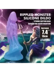Power Monsters - Dildo Realistico Atlanteano Con Ventosa 19 Cm 5 Cm Blu E Viola - POWER MONSTERS - Dildo | erosidea.com