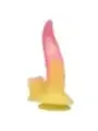 Power Monsters - Dildo Fantasy Mostro Ondulato Con Ventosa 225 Cm 55 Cm Rosa E Giallo - POWER MONSTERS - Dildo | erosidea.com