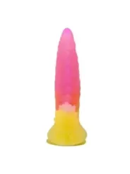 Power Monsters - Dildo Fantasy Mostro Ondulato Con Ventosa 225 Cm 55 Cm Rosa E Giallo - POWER MONSTERS - Dildo | erosidea.com