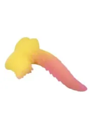 Power Monsters - Dildo Fantasy Mostro Ondulato Con Ventosa 225 Cm 55 Cm Rosa E Giallo - POWER MONSTERS - Dildo | erosidea.com