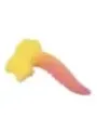Power Monsters - Dildo Fantasy Mostro Ondulato Con Ventosa 225 Cm 55 Cm Rosa E Giallo - POWER MONSTERS - Dildo | erosidea.com