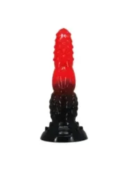 Power Monsters - Dildo Fantasy Drago Di Fuoco Con Ventosa 245 Cm 58 Cm Rosso E Nero - POWER MONSTERS - Dildo | erosidea.com