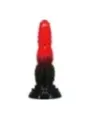 Power Monsters - Dildo Fantasy Drago Di Fuoco Con Ventosa 245 Cm 58 Cm Rosso E Nero - POWER MONSTERS - Dildo | erosidea.com