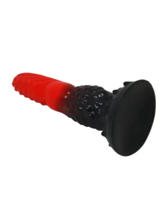 Power Monsters - Dildo Fantasy Drago Di Fuoco Con Ventosa 245 Cm 58 Cm Rosso E Nero - POWER MONSTERS - Dildo | erosidea.com