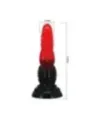 Power Monsters - Dildo Fantasy Drago Di Fuoco Con Ventosa 245 Cm 58 Cm Rosso E Nero - POWER MONSTERS - Dildo | erosidea.com