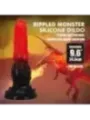 Power Monsters - Dildo Fantasy Drago Di Fuoco Con Ventosa 245 Cm 58 Cm Rosso E Nero - POWER MONSTERS - Dildo | erosidea.com