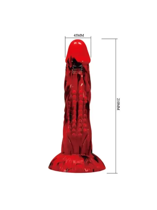 Power Monsters - Dildo Fantasy Minotauro Con Ventosa 21 Cm 5 Cm Rosso E Nero - POWER MONSTERS - Dildo | erosidea.com