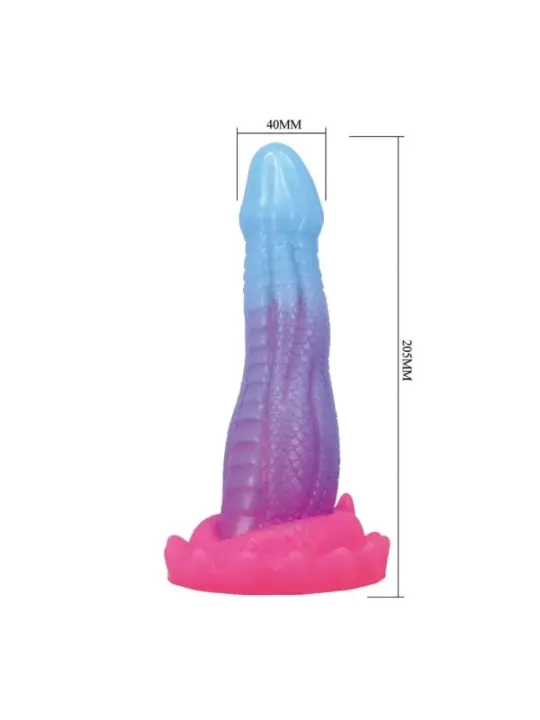 Power Monsters - Dildo Void Python Fantasy Con Ventosa 205 Cm 52 Cm Blu Viola E Rosa - POWER MONSTERS - Dildo | erosidea.com