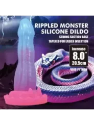 Power Monsters - Dildo Void Python Fantasy Con Ventosa 205 Cm 52 Cm Blu Viola E Rosa - POWER MONSTERS - Dildo | erosidea.com