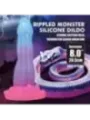 Power Monsters - Dildo Void Python Fantasy Con Ventosa 205 Cm 52 Cm Blu Viola E Rosa - POWER MONSTERS - Dildo | erosidea.com