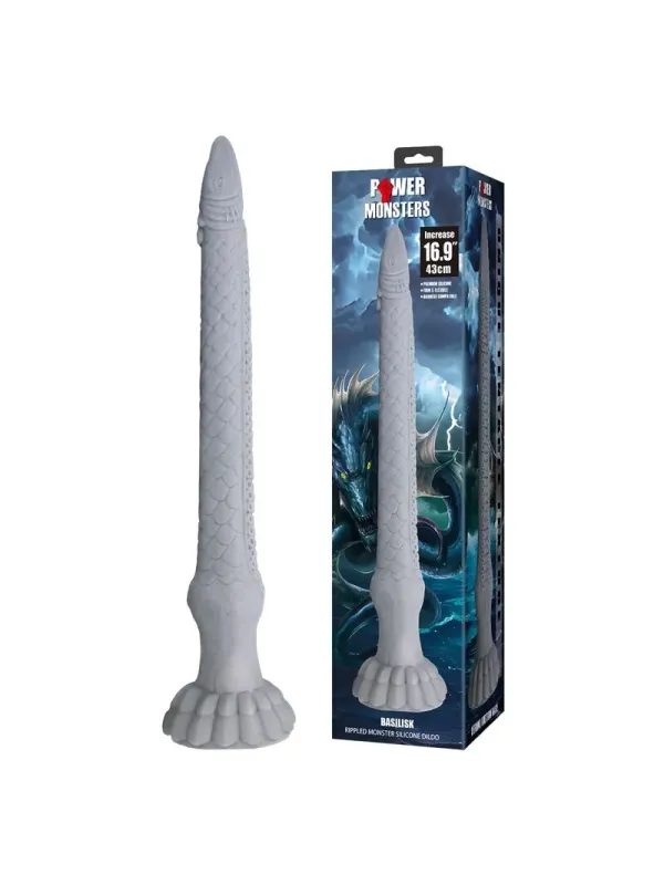 Power Monsters - Dildo In Silicone Basilisk Fantasy 43 Cm 5 Cm - POWER MONSTERS - Dildo | erosidea.com