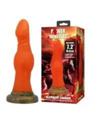Power Monsters - Blazeheart Charger Fantasy Dildo In Silicone 185 Cm 45 Cm - POWER MONSTERS - Dildo | erosidea.com