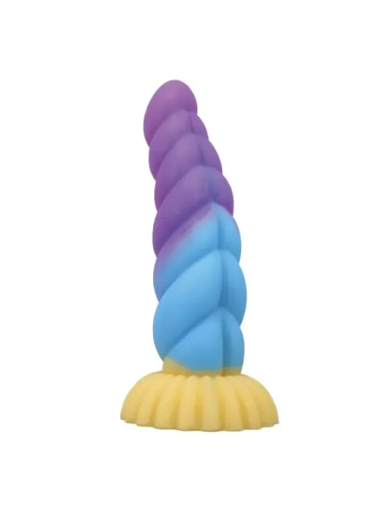 Power Monsters - Unicorno Tricolore Fantasy Dildo In Silicone 22 Cm 5 Cm - POWER MONSTERS - Dildo | erosidea.com