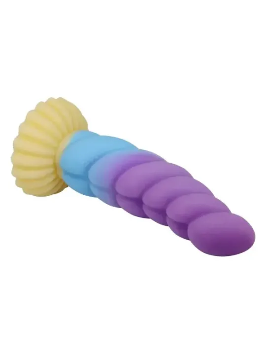 Power Monsters - Unicorno Tricolore Fantasy Dildo In Silicone 22 Cm 5 Cm - POWER MONSTERS - Dildo | erosidea.com
