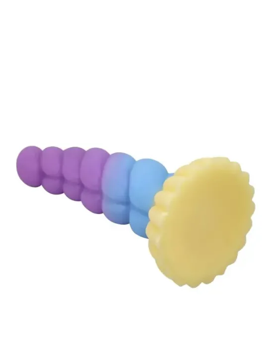Power Monsters - Unicorno Tricolore Fantasy Dildo In Silicone 22 Cm 5 Cm - POWER MONSTERS - Dildo | erosidea.com