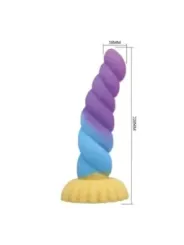 Power Monsters - Unicorno Tricolore Fantasy Dildo In Silicone 22 Cm 5 Cm - POWER MONSTERS - Dildo | erosidea.com