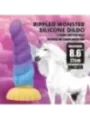 Power Monsters - Unicorno Tricolore Fantasy Dildo In Silicone 22 Cm 5 Cm - POWER MONSTERS - Dildo | erosidea.com