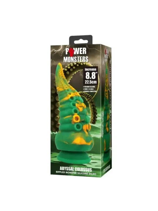 Power Monsters - Abyssal Colossus Bicolor Fantasy Dildo In Silicone 22.5 Cm 6 Cm - POWER MONSTERS - Dildo | erosidea.com