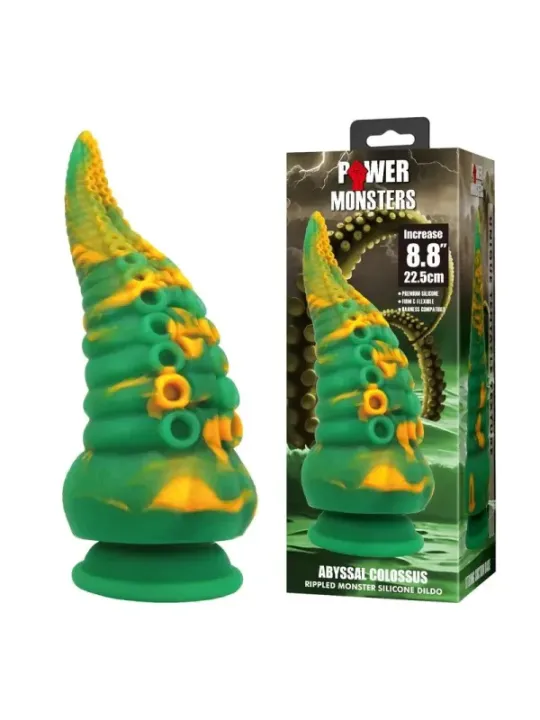 Power Monsters - Abyssal Colossus Bicolor Fantasy Dildo In Silicone 22.5 Cm 6 Cm - POWER MONSTERS - Dildo | erosidea.com