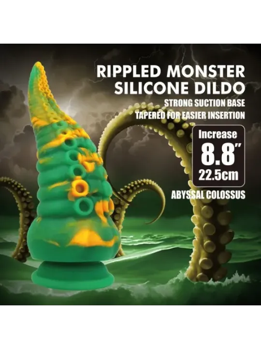 Power Monsters - Abyssal Colossus Bicolor Fantasy Dildo In Silicone 22.5 Cm 6 Cm - POWER MONSTERS - Dildo | erosidea.com