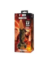 Power Monsters - Tirannosauro Bicolore Fantasy Dildo In Silicone 205 Cm 5 Cm - POWER MONSTERS - Dildo | erosidea.com