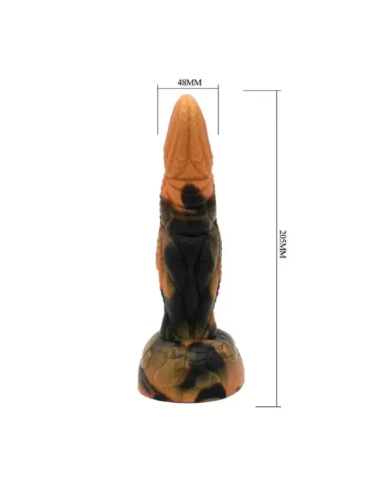 Power Monsters - Tirannosauro Bicolore Fantasy Dildo In Silicone 205 Cm 5 Cm - POWER MONSTERS - Dildo | erosidea.com